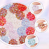 SUNNYCLUE 80Pcs UV Plating Iridescent Acrylic Beads MACR-SC0001-15-3