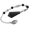 Natural Obsidian Pointed Dowsing Pendulums PW-WG7D402-05-1