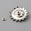 Zinc Alloy Enamel Buttons BUTT-WH0028-37B-03-2