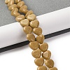 Synthetic Yellow Goldstone Beads Strands G-I372-A11-01-2