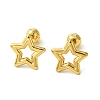 Ion Plating(IP) 304 Stainless Steel Ear Studs EJEW-Q801-06G-1