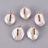 Natural Cultured Freshwater Pearl Pendants PEAR-F008-32G-I-1
