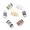 28Pcs 7 Colors Transparent Acrylic Enamel Beads OACR-CJ0002-85-8