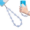 Acrylic Beaded Phone Lanyard HJEW-SW00017-03-1