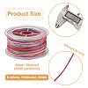 Elecrelive 6 Rolls 6 Colors Segment Dyed Polyester Thread OCOR-EL0001-01B-3