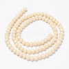 Opaque Solid Color Glass Beads Strands X-EGLA-A034-P4mm-D05-2