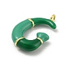 Brass Enamel Pendants KK-E093-03G-G-2