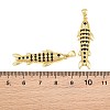 Brass Micro Pave Cubic Zirconia Pendants CU-CBAB3AD-10G-04-3