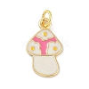Brass Enamel Pendants KK-B114-17G-03-1