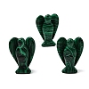 Synthetic Malachite Angel Figurine DJEW-N006-01A-28-1