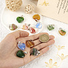 12Pcs 6 Colors Transparent Glass Pendants GLAA-TA0001-73-12