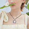 6Pcs 6 Styles Zinc Alloy Pave Gemstone Pendants G-GA0001-81-5