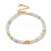 4mm Round Natural Morganite Beaded Bracelets BJEW-P318-03G-06-1