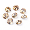 Pointed Back & Back Plated K9 Glass Rhinestone Cabochons RGLA-J012-10mm-246-2