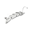 304 Stainless Steel Cuff Earrings for Girl Women Gift EJEW-B042-05P-A-3