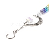 Alloy Moon Pendant Decorations HJEW-JM00790-6