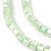 Electroplate Opaque Glass Beads Strands EGLA-U004-02E-3