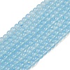 Baking Paint Glass Beads Strands DGLA-Q023-8mm-DB46-2