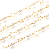 3.28 Feet Brass Handmade Beaded Chain X-CHC-I031-03G-2