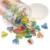 Craftdady 100Pcs 10 Colors Transparent Enamel Acrylic Beads TACR-CD0001-10-10