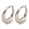 Tarnish Resistant 202 Stainless Steel Hoop Earring EJEW-H003-19P-02-1