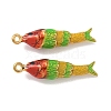 304 Stainless Steel Enamel Pendants STAS-L316-22G-06-1