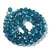 Electroplate Transparent Glass Beads Strands EGLA-A035-T10mm-L12-2