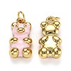 Real 18K Gold Plated Brass Pendants KK-L206-001B-G-2