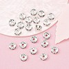 Brass Grade A Rhinestone Spacer Beads RB-A014-Z7mm-28S-4