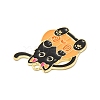 Halloween Theme Alloy Enamel Pendants ENAM-I053-B03-3