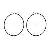 304 Stainless Steel Big Hoop Earrings EJEW-F105-03B-2