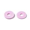 Flat Round Handmade Polymer Clay Beads CLAY-R067-10mm-26-6