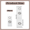50Pcs PVC & Iron Snap Clip Straps FIND-LP0008-41-2