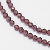 Natural Garnet Bead Strands G-G936-2mm-23-3