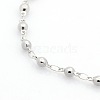 Tarnish Resistant Casual Style 304 Stainless Steel Ball Link Chain Bracelets STAS-O036-06P-3