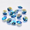 Faceted Glass Rhinestone Charms RGLA-F049-10mm-206PS-1