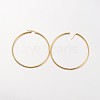 Ion Plating(IP) 304 Stainless Steel Hoop Earrings LS-EJEW-N0016-11G-L-2