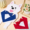 2Pcs 2 Styles Polyester Pet Handkerchi AJEW-CP0008-69A-3