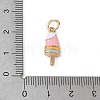 Alloy with Enamel Pendants AL-CBAE186-01G-01-3