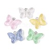 Transparent Resin and Glitter Powder Pendants RESI-T061-19M-2