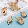 Natural Spiral Shell Pendants SSHEL-E556-06-5