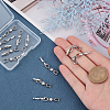 SUNNYCLUE 12Pcs Brass Extender Chain ZIRC-SC0001-22-3