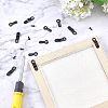 100Sets 2 Style Iron Picture Frame Accessories FIND-FH0003-20-4