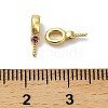 Brass Micro Pave Cubic Zirconia Cup Pearl Peg Bails Pin Pendants KK-S397-01C-3