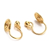 Brass Clip-on Earring Converters Findings KK-D060-03G-02-2