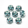 Handmade Lampwork European Beads LAMP-Q029-03H-1