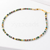 Simple Design Natural African Turquoise(Jasper) Beaded Necklaces for Women JH7309-7-1