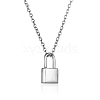 Stainless Steel Padlock Pendant Necklace for Women JX6523-2-1