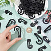  180Pcs 3 Style PP Plastic Display Snap Hooks FIND-NB0002-90B-3