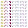 150Pcs 10 Colors Baking Paint Transparent Glass Beads GLAA-TA0004-37-1